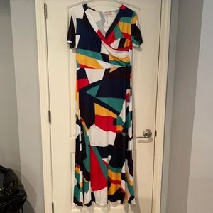 New long dress with belt